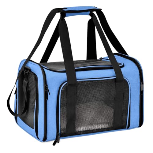 Tragbare Haustiertrage, Atmungsaktive Katzentrage, Faltbare Haustier-Reisetasche, Kompakte Katzentasche, 15,75 X 9,84 X 9,84 Zoll, Schwarz, Grau, Rosa, Blau, 1 Stück, Kleine Haustiertrage Für Kleine K Tragbare Haustiertrage, Atmungsaktive Katzentrage, Faltbare Haustier-Reisetasche, Kompakte Katzentasche, 15,75 X 9,84 X 9,84 Zoll, Schwarz, Grau, Rosa, Blau, 1 Stück, Kleine Haustiertrage Für Kleine K von Gitekain