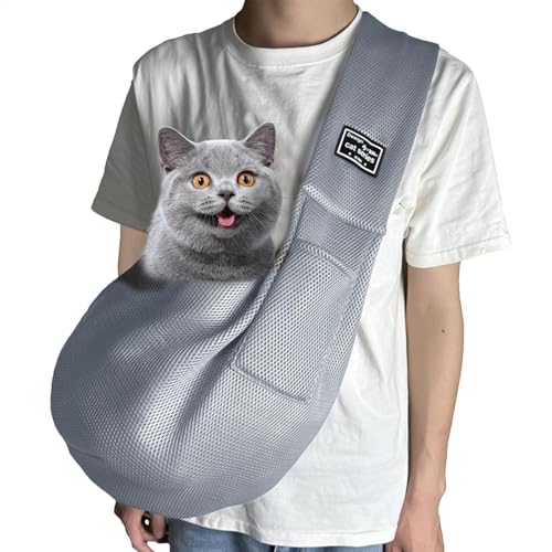 Tragetuch für kleine Hunde, tragbare Tragetasche für Welpen, bequeme Brustschlinge, weiches Polyester-Material, Hand-Design, sichere Passform, leichte Konstruktion, für drinnen und draußen von Gitekain