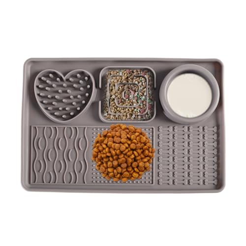 s Dogs, Silicone Slow Feeder Bowl, Non-Slip Interactive Dog Food Mat, Puzzle Toy Mental Stimulation, Sensory Enrichment, Boredom Relief for Dogs and Pups 11.81x7.87in s Dogs, Silicone Slow Feeder Bowl, Non-Slip Interactive Dog Food Mat, Puzzle Toy Mental Stimulation, Sensory Enrichment, Boredom Relief for Dogs and Pups 11.81x7.87in von Gitekain