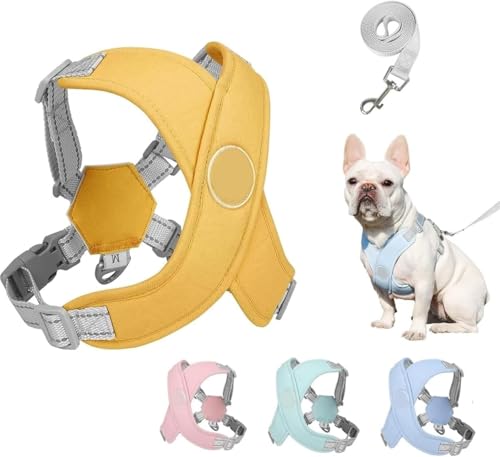 Chewie Gemütliches Geschirr, Getchewie Hundegeschirr, reflektierend, verstellbar, bequem, vielseitig einsetzbar, praktische Hundeweste, atmungsaktiv und bequem, Anti-Breakaway, für kleine, mittelgroße von Giurui