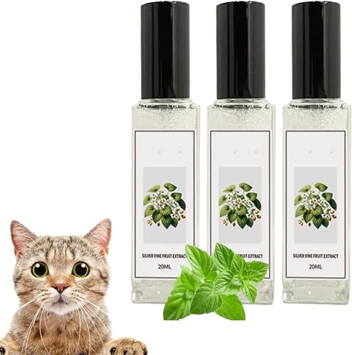 Giurui Herbal Cat Joy, 2024 Katzenminze-Spray für Katzen, Katzenkratzspray Nebel, Katzentrainingsspray mit Katzenminze, Katzenangstlinderung, Katzenberuhigung (3 Stück) von Giurui