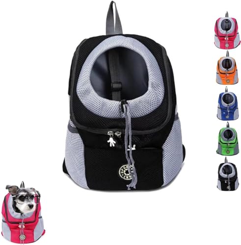 Giurui Hunderucksack, Sommer Hunderucksack, Hundetragerucksack für große Hunde, zum Wandern (Schwarz, M) von Giurui