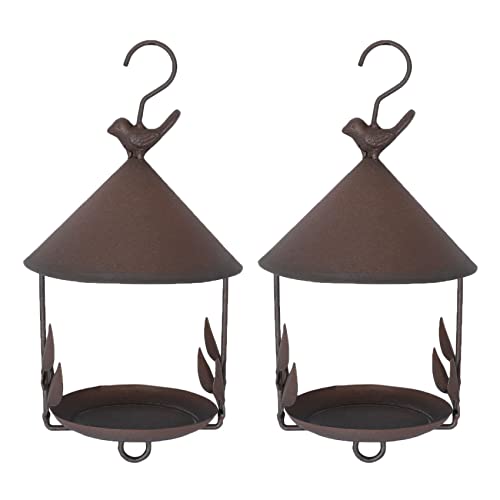 Giwnhvx 2 x Vogelfutterstation Bird Outdoor Iron Rainproof Winddicht Stil Hängen Netzteil Giwnhvx 2 x Vogelfutterstation Bird Outdoor Iron Rainproof Winddicht Stil Hängen Netzteil von Giwnhvx