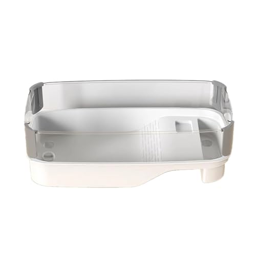 Giwnhvx Transparenz-Tankhaus für Schildkröten, mit Zuchtbereichen, für Schwimmbad, Wasserkäfig, Reptilien-Lebensraum, Weiß von Giwnhvx