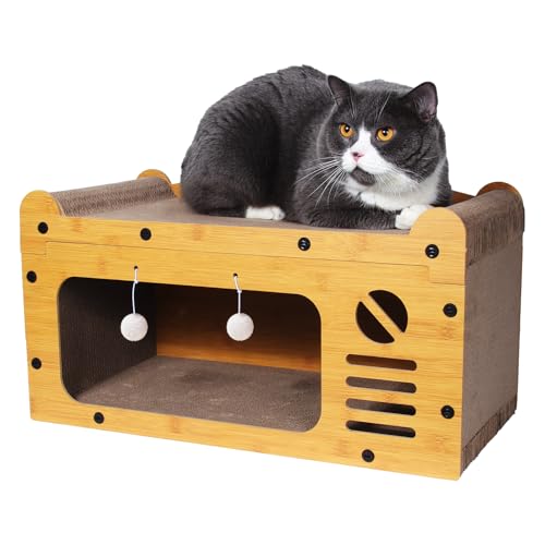 Giznzg Kratzbrett für Katzen,Kratzpad Lounge Kratzpappe Katzenhaus mit Höhle Giznzg Kratzbrett für Katzen,Kratzpad Lounge Kratzpappe Katzenhaus mit Höhle von Giznzg