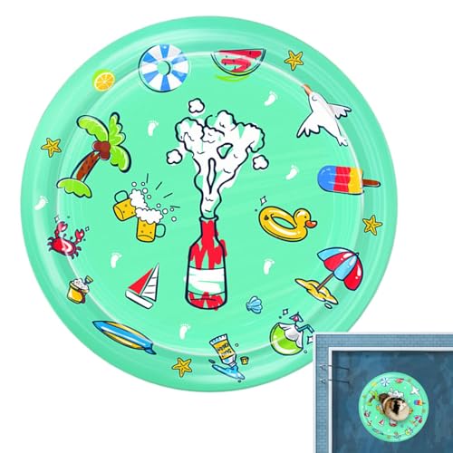 GjnjfdF Cat Water Bed Play Mat, Water Sensory Play Mat für Katzen – sensorisches Kissen mit Wasser im Inneren, bequemes und kühlendes Bett, interaktives Unterhaltungsspielzeug für Katzen GjnjfdF Cat Water Bed Play Mat, Water Sensory Play Mat für Katzen – sensorisches Kissen mit Wasser im Inneren, bequemes und kühlendes Bett, interaktives Unterhaltungsspielzeug für Katzen von GjnjfdF