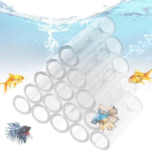 GjnjfdF Garnelenpfeifen - Aquarium-Unterschlupf aus Acrylkristallen für kleine Garnelen - Röhrenaquarium-Garnelenhöhlen-Bruthabitat, versteckte Rohre für kleine Garnelen/Fische GjnjfdF Garnelenpfeifen - Aquarium-Unterschlupf aus Acrylkristallen für kleine Garnelen - Röhrenaquarium-Garnelenhöhlen-Bruthabitat, versteckte Rohre für kleine Garnelen/Fische von GjnjfdF