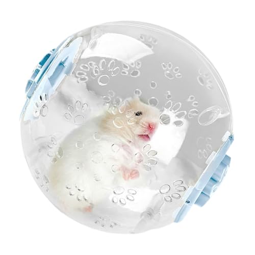 GjnjfdF Hamsterball, Hamster Running Ball,Hamster Fitnessrad transparent atmungsaktiv - Tragbare multifunktionale Radkäfigaktivitäten Spaß Spielzeit für Familienfreunde Kinder Teen von GjnjfdF
