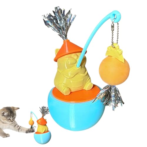 GjnjfdF Katzen Interaktives Spielzeug,360 Grad Rotation Niedliches Animierendes Katzenspielzeug - Jagdsimulation Mentale Stimulation Kratzübung Spieltraining für Kätzchen GjnjfdF Katzen Interaktives Spielzeug,360 Grad Rotation Niedliches Animierendes Katzenspielzeug - Jagdsimulation Mentale Stimulation Kratzübung Spieltraining für Kätzchen von GjnjfdF