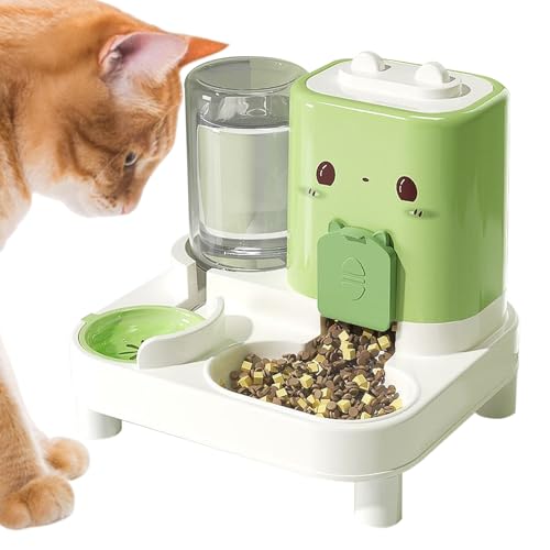 GjnjfdF Katzenfutterautomat Und Wasserspender,2 In 1 Automatischer Futterautomat Für Haustiere | Intelligenter Trinkbrunnen Für Haustiere Innen Außen Unterwegs Urlaub Katze Welpe Hase GjnjfdF Katzenfutterautomat Und Wasserspender,2 In 1 Automatischer Futterautomat Für Haustiere | Intelligenter Trinkbrunnen Für Haustiere Innen Außen Unterwegs Urlaub Katze Welpe Hase von GjnjfdF