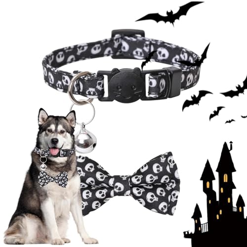 GjnjfdF Katzenhalsband für Halloween | Verstellbare Halsbänder für Hunde und Katzen mit Abnehmbarer Fliege,Haustierbedarf für Indoor-Aktivitäten zu Hause, beim Spazierengehen, bei Hochzeiten, auf GjnjfdF Katzenhalsband für Halloween | Verstellbare Halsbänder für Hunde und Katzen mit Abnehmbarer Fliege,Haustierbedarf für Indoor-Aktivitäten zu Hause, beim Spazierengehen, bei Hochzeiten, auf von GjnjfdF