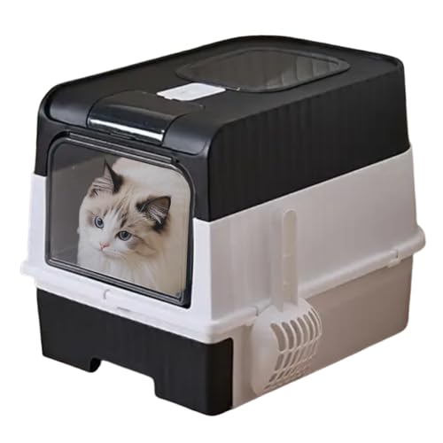 GjnjfdF Katzenklo | Katzenklo Mit Deckel - Geruchsdichter Klappbarer Leichter Katzentoilettenbehälter Mit Siebschaufel Und Reisefreundlichem Tragegriff Für Unterwegs GjnjfdF Katzenklo | Katzenklo Mit Deckel - Geruchsdichter Klappbarer Leichter Katzentoilettenbehälter Mit Siebschaufel Und Reisefreundlichem Tragegriff Für Unterwegs von GjnjfdF