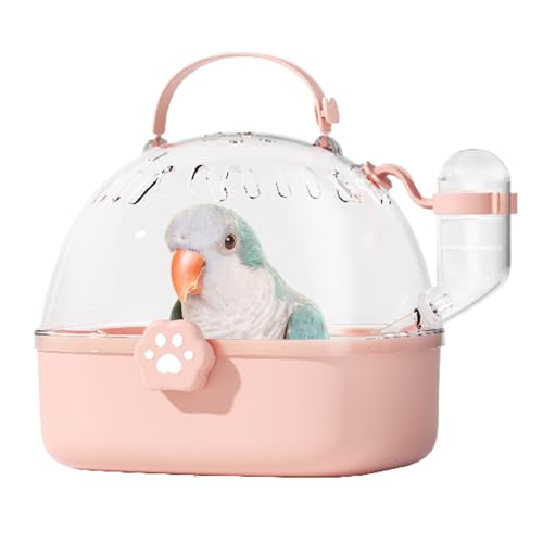 GjnjfdF Papageienausflugsbag, Vogelträger -Reisekäfig - Kleine Haustierträger Fall - Tragbarer Kompaktträger mit Wasserflasche für Wilde kleine Sittiche im Freien von GjnjfdF