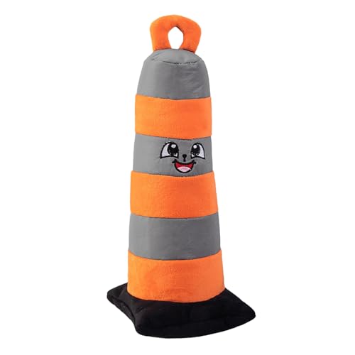 GjnjfdF Pipy Puppy Kauspielzeug für den Innenbereich, Plüschtier für Hunde, Traffic Cone Toy aus Plüsch – praktisch der Reaktionsgeschwindigkeit der Tierbewegung, reduziert das Spiel von GjnjfdF