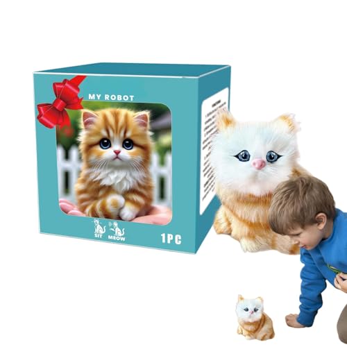 GjnjfdF Realistische Roboter-Katze, interaktives Katzenspielzeug für Roboter, interaktives Spielzeug für Katzen, Laufkatze, elektronisches Spielzeug, kreatives lustiges Roboterspielzeug für zu Hause GjnjfdF Realistische Roboter-Katze, interaktives Katzenspielzeug für Roboter, interaktives Spielzeug für Katzen, Laufkatze, elektronisches Spielzeug, kreatives lustiges Roboterspielzeug für zu Hause von GjnjfdF