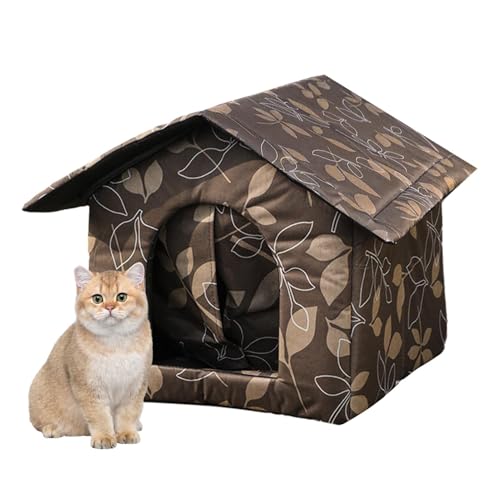 Katzenhaus für Wildkatzen, für den Außenbereich, für Katzen, Haus, Outdoor, für Katzen, Oxford-Stoff, beheizt, wasserdicht, robust, einfach zu montieren Katzenhaus für Wildkatzen, für den Außenbereich, für Katzen, Haus, Outdoor, für Katzen, Oxford-Stoff, beheizt, wasserdicht, robust, einfach zu montieren von GjnjfdF