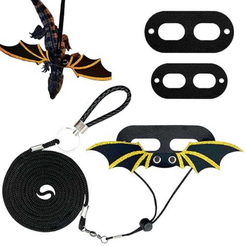 GkgWuxf Bartagamen Geschirr - Sicherheitsgeschirr Set für Bartagame - Fluchtsicher Leinenzubehör Für Reptilien Schildkröten Hamster Kleine Haustiere Reisen & Outdoor GkgWuxf Bartagamen Geschirr - Sicherheitsgeschirr Set für Bartagame - Fluchtsicher Leinenzubehör Für Reptilien Schildkröten Hamster Kleine Haustiere Reisen & Outdoor von GkgWuxf