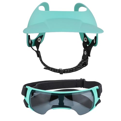 GkgWuxf Hundesonnenhut - wasserdichte Hunde Buckethut Mit Sonnenbrille - UV-Schutz wasserdichte Hundeschirmmütze Mit Sonnenbrille Für Welpen, Sommer & Wanderungen von GkgWuxf