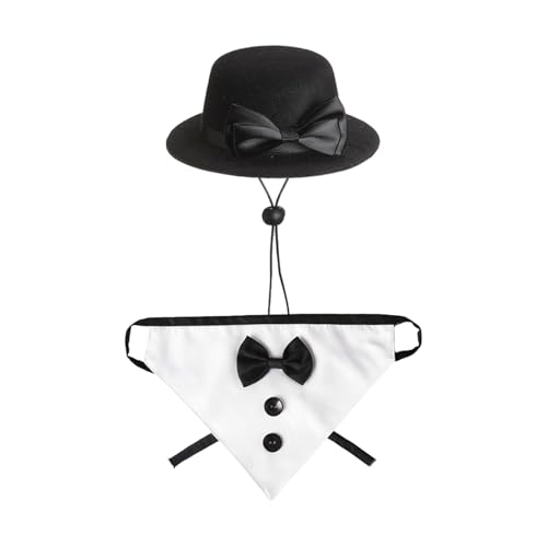 GkgWuxf Kleidung für Gänsestatue, Kleidung für den Außenbereich, Kostüm zur Dekoration von Gänsen bei Hochzeiten | Große Größe 59,9 cm hoch, Gentleman Tier Sinnbild Schmetterlingshüte von GkgWuxf