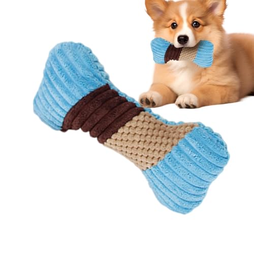 GkgWuxf Plüsch-Quietschspielzeug für Hunde, Beißspielzeug für Welpen, Bissfestes Hunde-Stoffspielzeug Hunde-Plüschtier, Quietschspielzeug in Knochenform mit integriertem Sound, lustiges, interaktives GkgWuxf Plüsch-Quietschspielzeug für Hunde, Beißspielzeug für Welpen, Bissfestes Hunde-Stoffspielzeug Hunde-Plüschtier, Quietschspielzeug in Knochenform mit integriertem Sound, lustiges, interaktives von GkgWuxf