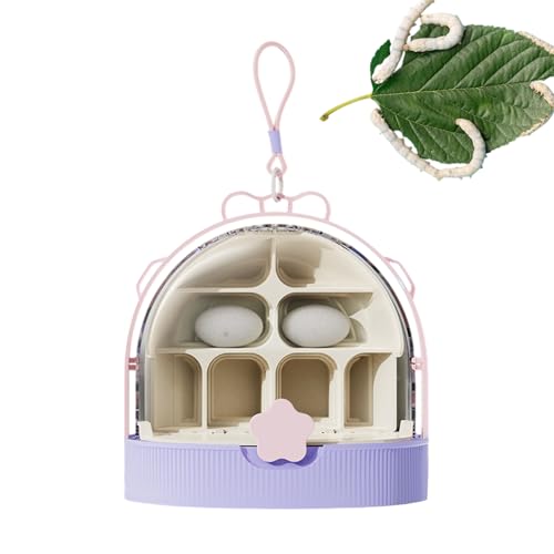 GkgWuxf Schneckenbeobachtungsbox, Wurmfarm für Kinder,Escape-Proof Ventilated Safe Clear Kritter Keeper - Pädagogische Reptilienbehälter für Hinterhofjagd, Klassenzimmerwissenschaftsprojekte, Camp von GkgWuxf