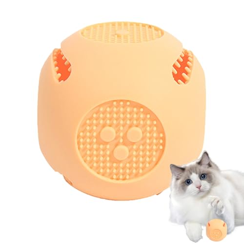 GkgWuxf Slow Feeder Ball – Anti-Erstickungs-Leckerli-Spielzeug für Welpen, interaktiver Ball – tragbares Puzzle, Hundekau-Beißring für Training, Unterhaltung von GkgWuxf
