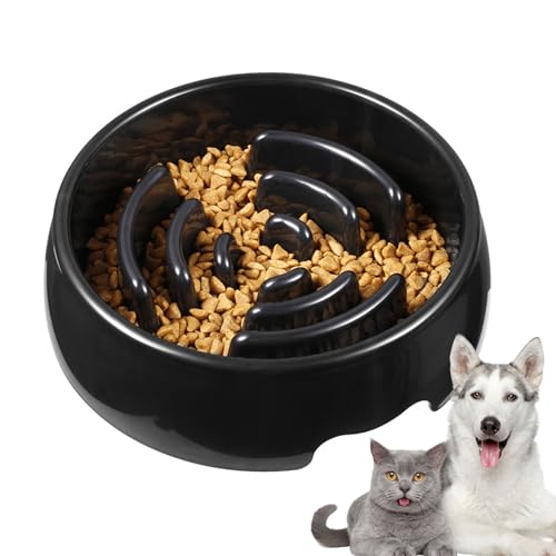 GkgWuxf Slow Feeder Hundefutter Napf Zur Verlangsamung Der Futteraufnahme | Haustier Fressnapf Mit Interaktivem Design - rutschfeste Interaktive Futterschüssel Zur Verlangsamung Der Nahrungsaufnahme von GkgWuxf