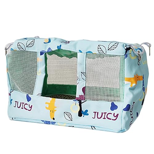 GkgWuxf Vogelbett für Käfig, Vogelnesthaus, Atmungsaktives Vogelnestbett mit kühle Matte, Wasserdichtes Stofftierzelt für Cockatiel Conure Lovebird von GkgWuxf