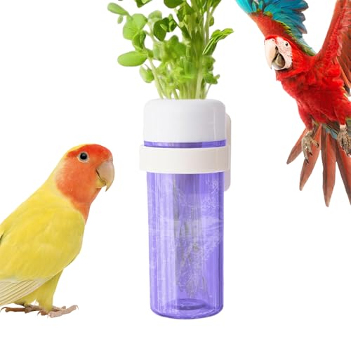 GkgWuxf Vogelkäfig-Futterhalter für - Futterspender Im Käfig Mit Wasserspeicher | Vogel Futterbehälter Für Kakadus Finken Nymphensittiche Unzertrennliche Und Mehr von GkgWuxf