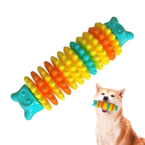 GkgWuxf Zahnendes Hundespielzeug, Raupen-Hundekauspielzeug - Slow Feeder, sicheres, bissfestes Kauspielzeug in Raupenform - Zahnungszubehör für Welpen, Flexibler Kaustab für mittelgroße und große GkgWuxf Zahnendes Hundespielzeug, Raupen-Hundekauspielzeug - Slow Feeder, sicheres, bissfestes Kauspielzeug in Raupenform - Zahnungszubehör für Welpen, Flexibler Kaustab für mittelgroße und große von GkgWuxf