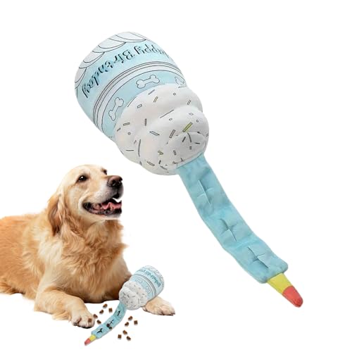 Gkumgwo Hund Plüschspielzeug - Kuchenförmiges Hundespielzeug Mit Auslaufendem Futter | Denkspielzeug Mit Geräusch Interaktiv Sanftes Beißtraining Für Welpen Zum Training Drinnen Draußen Haus Gkumgwo Hund Plüschspielzeug - Kuchenförmiges Hundespielzeug Mit Auslaufendem Futter | Denkspielzeug Mit Geräusch Interaktiv Sanftes Beißtraining Für Welpen Zum Training Drinnen Draußen Haus von Gkumgwo