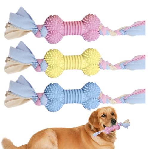 Gkumgwo Hunde-Kauspielzeug für Welpen | Weiche -Welpen-Zahnstäbchen - Wiederverwendbarer Ball mit Seil Hundespielzeug, Welpen-Beißring, Hundezahnreinigungsspielzeug zur Linderung von Langeweile Gkumgwo Hunde-Kauspielzeug für Welpen | Weiche -Welpen-Zahnstäbchen - Wiederverwendbarer Ball mit Seil Hundespielzeug, Welpen-Beißring, Hundezahnreinigungsspielzeug zur Linderung von Langeweile von Gkumgwo