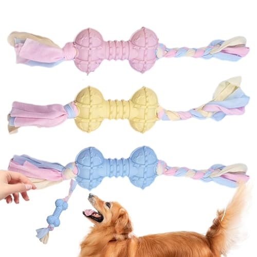 Gkumgwo Hundekauspielzeug für Welpen, Hundekauspielzeug für Welpen, wiederverwendbarer Ball mit Seil, Hundespielzeug, Welpen-Beißring, Hundezahnreinigungsspielzeug zur Linderung von Langeweile Gkumgwo Hundekauspielzeug für Welpen, Hundekauspielzeug für Welpen, wiederverwendbarer Ball mit Seil, Hundespielzeug, Welpen-Beißring, Hundezahnreinigungsspielzeug zur Linderung von Langeweile von Gkumgwo