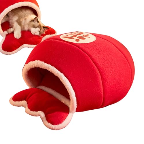 Gkumgwo Hundeschlafsack,Hundeschlafsack | Chinesisches Neujahr Plüsch-Katzennest-Kuschelsack | Kitten Cuddler Puppy Burrow Pad, halbgeschlossener Katzensack für Katzen, Hunde, Welpen, Haustiere, Rot Gkumgwo Hundeschlafsack,Hundeschlafsack | Chinesisches Neujahr Plüsch-Katzennest-Kuschelsack | Kitten Cuddler Puppy Burrow Pad, halbgeschlossener Katzensack für Katzen, Hunde, Welpen, Haustiere, Rot von Gkumgwo