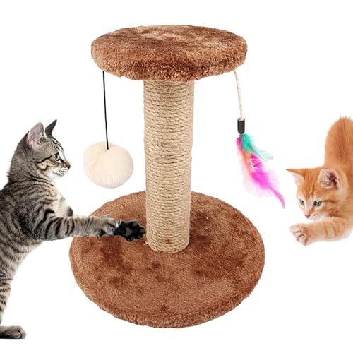 Gkumgwo Kratzbaum für Indoor-Katzen, robuste und dickere Sisal-Kratzbäume, sehr widerstandsfähig, Teppich-Kratzbaum, 27,7 cm Durchmesser, vertikaler Kratzbaum mit Ball und Feder Gkumgwo Kratzbaum für Indoor-Katzen, robuste und dickere Sisal-Kratzbäume, sehr widerstandsfähig, Teppich-Kratzbaum, 27,7 cm Durchmesser, vertikaler Kratzbaum mit Ball und Feder von Gkumgwo