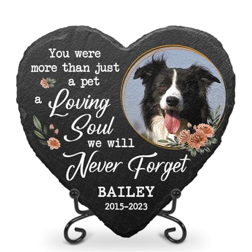 Glad Gua Gedenkstein für Hunde mit Aufschrift "A Loving Soul We Will Never Forget", personalisierbar, Friedhofsdekorationen für Grab, Haustierverlust, Katzen-Gedenkgeschenke, Hunde-Gedenkgeschenke für Glad Gua Gedenkstein für Hunde mit Aufschrift "A Loving Soul We Will Never Forget", personalisierbar, Friedhofsdekorationen für Grab, Haustierverlust, Katzen-Gedenkgeschenke, Hunde-Gedenkgeschenke für von Glad Gua