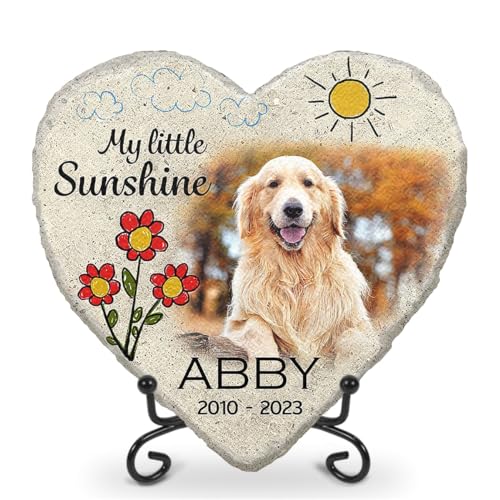 Glad Gua My Little Sunshine Gedenkstein für Hunde, personalisierbar, Gedenkgeschenk für den Verlust des Hundes, Beileidsgeschenk für Hund, Katzenverlust, Haustier-Gedenkgeschenke, Glad Gua My Little Sunshine Gedenkstein für Hunde, personalisierbar, Gedenkgeschenk für den Verlust des Hundes, Beileidsgeschenk für Hund, Katzenverlust, Haustier-Gedenkgeschenke, von Glad Gua