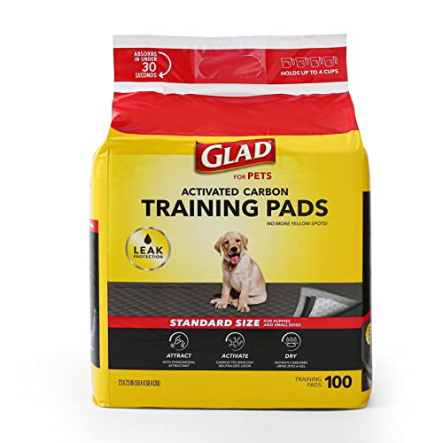 Glad for Pets Welpenunterlagen, 100 Stück, Schwarz, 2 Stück Glad for Pets Welpenunterlagen, 100 Stück, Schwarz, 2 Stück von Glad