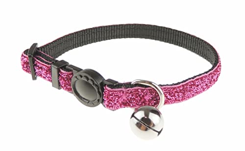 Glamour Girlz Katzenhalsband, verstellbar, glitzernd, Sicherheitsglocke, klein, Rosa Glamour Girlz Katzenhalsband, verstellbar, glitzernd, Sicherheitsglocke, klein, Rosa von Glamour Girlz