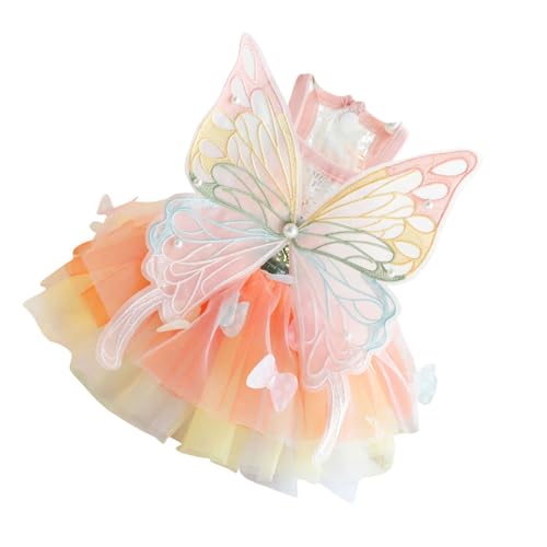 Mädchen-Hundekleid, Hochzeitskostüm, Bekleidung, Geburtstagskleid, Welpen, Strandkleid, Schmetterling, Urlaub, Party-Kostüme Mädchen-Hundekleid, Hochzeitskostüm, Bekleidung, Geburtstagskleid, Welpen, Strandkleid, Schmetterling, Urlaub, Party-Kostüme von Glanhbnol