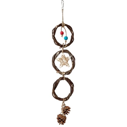 Vogelstange stehend, Spielzeug für Vogelkäfig, Kauspielzeug, Schaukelringe für kleine Vögel, Vogelkäfige, Dekoration, Zubehör Vogelstange stehend, Spielzeug für Vogelkäfig, Kauspielzeug, Schaukelringe für kleine Vögel, Vogelkäfige, Dekoration, Zubehör von Glanhbnol