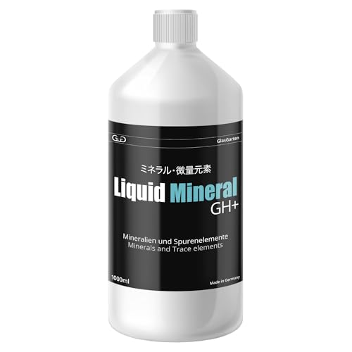 GlasGarten Liquid Mineral GH+ | 1 L/ 1000ml – flüssiges Mineralsalz zur Aufbereitung & Remineralisierung von Osmosewasser, Regenwasser, weichem Leitungswasser & vollentsalztem Wasser von GlasGarten