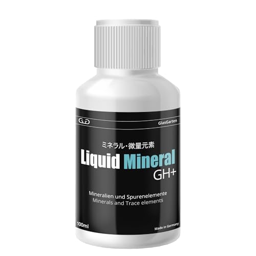 GlasGarten Liquid Mineral GH+ | 100ml – flüssiges Mineralsalz zur Aufbereitung & Remineralisierung von Osmosewasser, Regenwasser, weichem Leitungswasser & vollentsalztem Wasser von GlasGarten