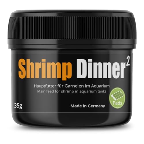 GlasGarten Shrimp Dinner 2 | 35g – Premium Garnelenfutter, Hauptfutter für Ziergarnelen, aus 100% natürlichen Zutaten gepresst, schonend getrocknet von GlasGarten