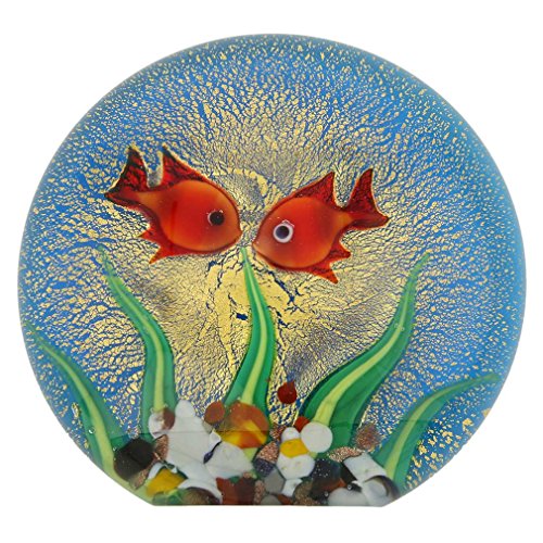 Aquarium aus Muranoglas mit Goldfisch und Sonne Aquarium aus Muranoglas mit Goldfisch und Sonne von Glass Of Venice