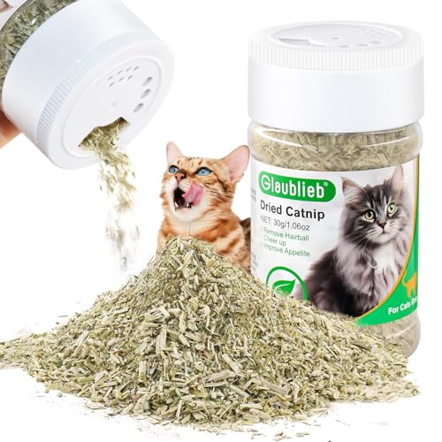 Glaublieb Katzenminze Getrocknet, Natürliche Catnip Katzengras, Auffüllen Von Katzenspielzeug Katzen Kissen Catnip Ball, Einstellbare Dosierung und leicht zu verstauen Glaublieb Katzenminze Getrocknet, Natürliche Catnip Katzengras, Auffüllen Von Katzenspielzeug Katzen Kissen Catnip Ball, Einstellbare Dosierung und leicht zu verstauen von Glaublieb