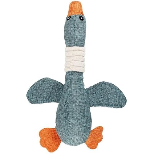 Glenmi Gänsespielzeug for Hunde, Hundekauspielzeug, Haustier-Plüschspielzeug, quietschendes Hundespielzeug mit Geräusch, verschleißfest, quietschende Gänsezähne, Bissfestigkeit (Color : Blue) von Glenmi