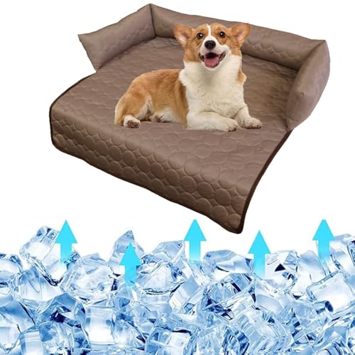 Kühlmatte for Haustiere, Hunde und Katzen, mit extra selbstkühlenden Gelmatten-Pads und faltbarem, weichem Welpen-Sprinkler, Gefrier-Eis-Pad for Hundebettmatratze, langlebige, ungiftige Welpenkissende Kühlmatte for Haustiere, Hunde und Katzen, mit extra selbstkühlenden Gelmatten-Pads und faltbarem, weichem Welpen-Sprinkler, Gefrier-Eis-Pad for Hundebettmatratze, langlebige, ungiftige Welpenkissende von Glenmi