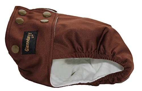 Glenndarcy Windel für Hündinnen, Inkontinenz, Druckknöpfe, Größe S, Kaffeebraun Glenndarcy Windel für Hündinnen, Inkontinenz, Druckknöpfe, Größe S, Kaffeebraun von Glenndarcy Dog Pants