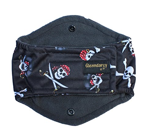 Glenndarcy Diamant multidirektionalen Hund Bauchband - Urin Inkontinenz - Pirates Small and 2 Washable Pads Glenndarcy Diamant multidirektionalen Hund Bauchband - Urin Inkontinenz - Pirates Small and 2 Washable Pads von Glenndarcy